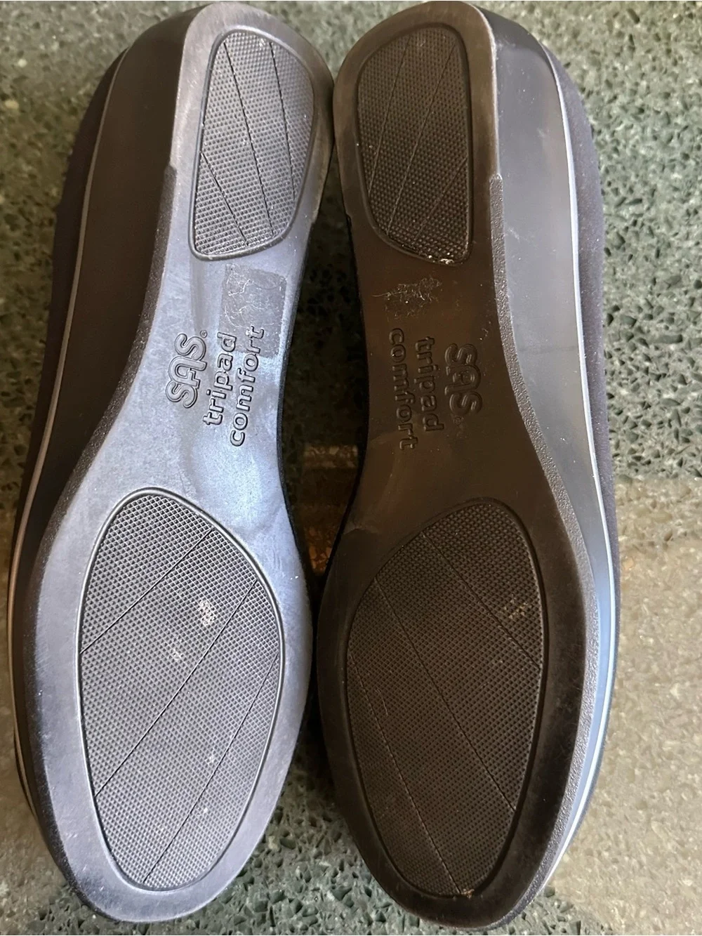 SAS Bliss Slip On Wedge Heel Comfort Shoes Black Women's size 11 M